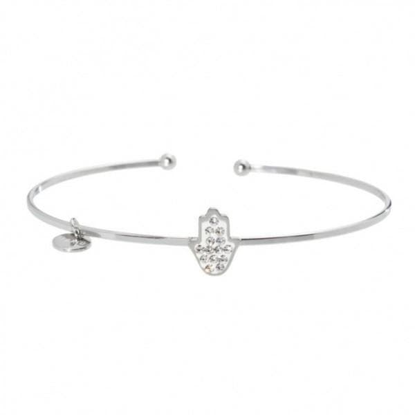 Marlù BRACCIALE RIGIDO MANO DI FATIMA E STRASS
