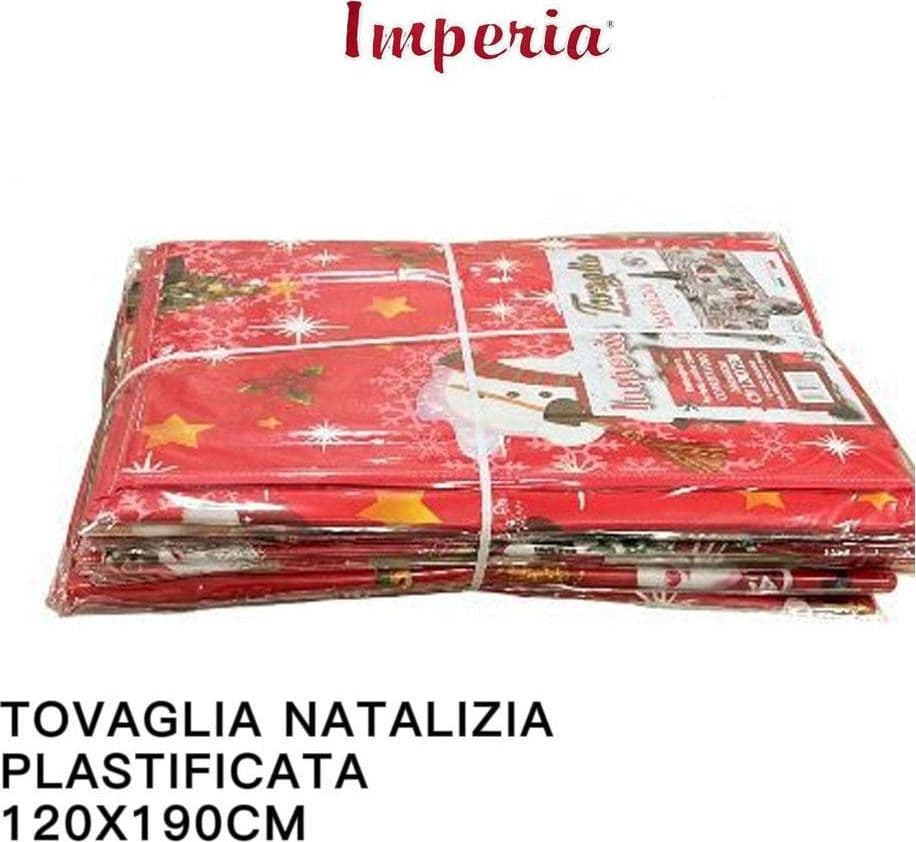 TOVAGLIA COPRITAVOLO NATALE PLASTIFICATA ANTIMACCHIA VARIE FANTASIE MIS. 120*190 in Tovaglie Trade Shop italia - Napoli, commercioVirtuoso.it