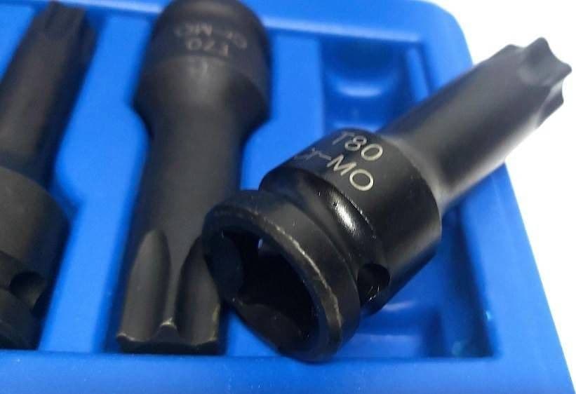 SET 8 PEZZI CHIAVI BUSSOLE TORX ATTACCO 1/2" T30 T80 A IMPATTO LUNGHE 78 MM in Set di attrezzi Trade Shop italia - Napoli, commercioVirtuoso.it