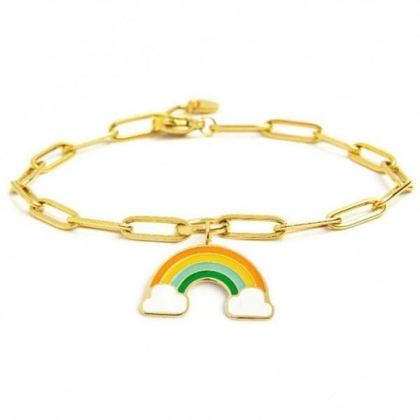 Marlù BRACCIALE CON PENDENTE ARCOBALENO PVD ORO in Bracciali Alba Gioielli - Casoria, commercioVirtuoso.it
