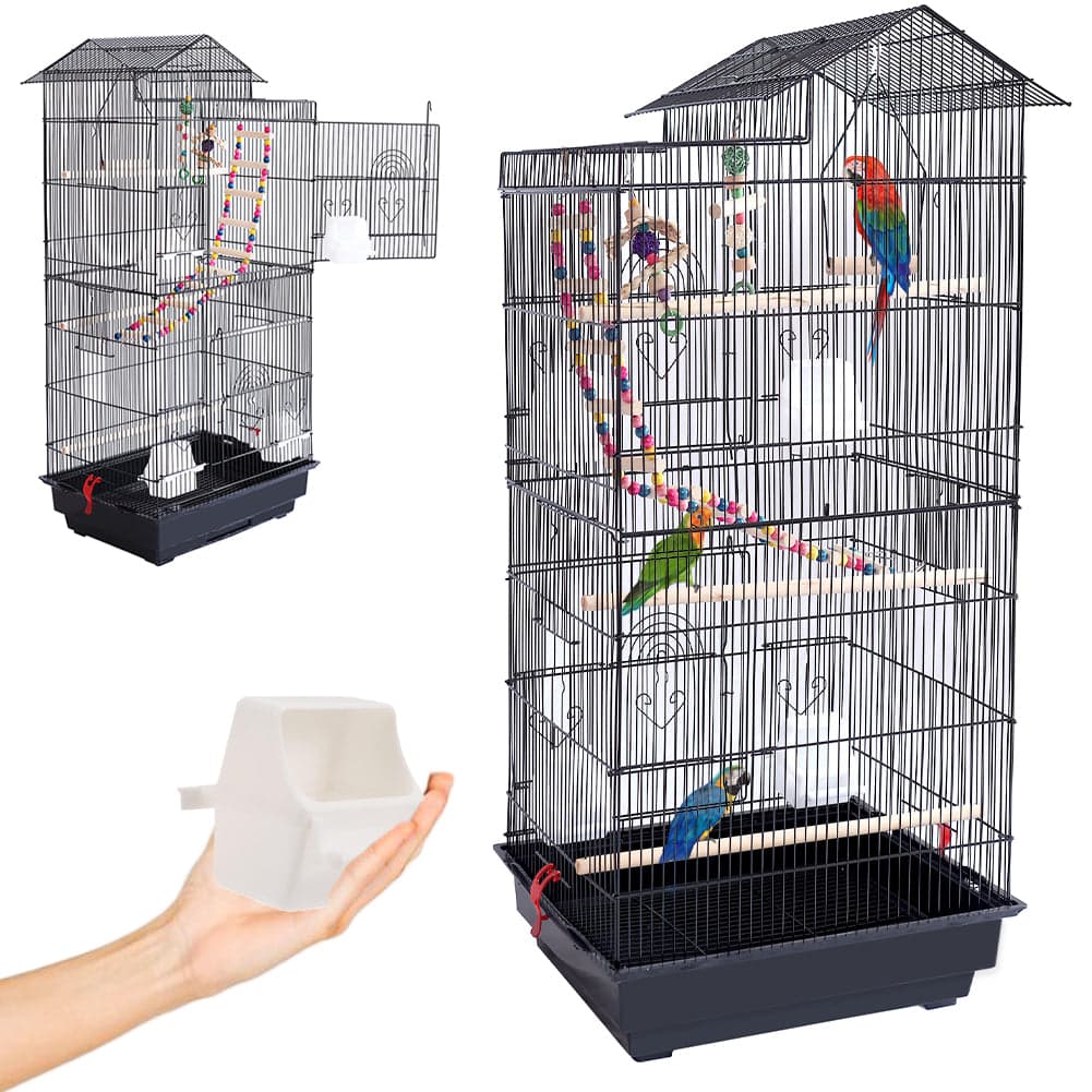 Voliera Gabbia per Uccelli Pappagalli con Giochi e Doppia Apertura 99cm in  Danyx - Casoria, commercioVirtuoso.it