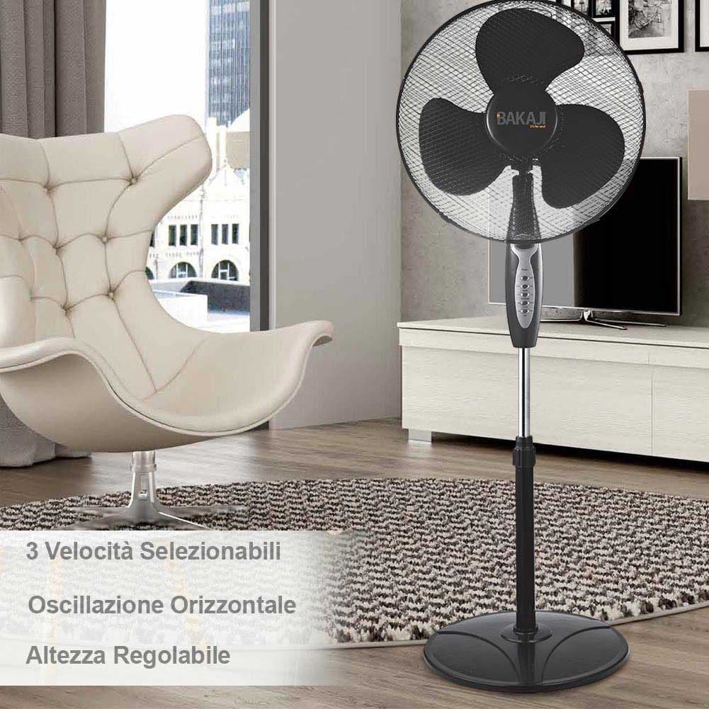 Ventilatore Colonna Piantana 45W 40cm 3 Velocità Telecomando Timer Regolabile in Ventilatori a piantana Danyx - Casoria, commercioVirtuoso.it