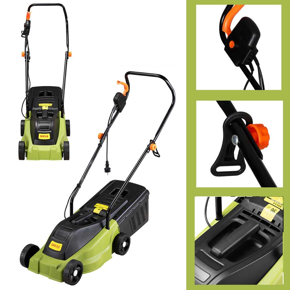 Tagliaerba Elettrico 1000W Rasaerba 30cm Regolabile con Serbatoio Raccolta 25LT in Tagliaerba con lama rotante Danyx - Casoria, commercioVirtuoso.it