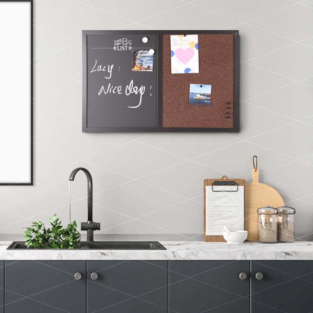 Bacheca Memo Lavagna Magnetica e Sughero Combinata 60x40cm con Accessori inclusi in Lavagne magnetiche Danyx - Casoria, commercioVirtuoso.it