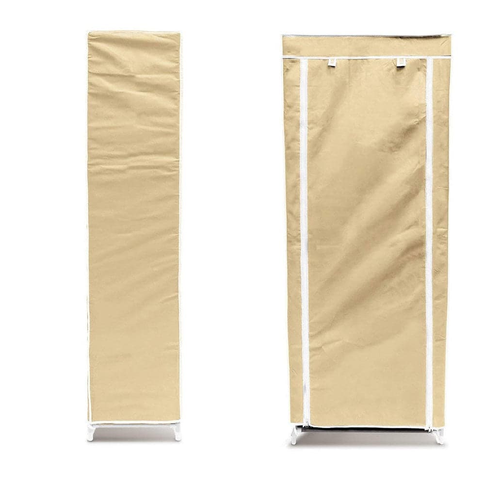 Scarpiera Salvaspazio 10Ripiani 36Paia Struttura Metallo Tessuto TNT 60x30 H150cm Beige in Scaffali portascarpe Danyx - Casoria, commercioVirtuoso.it