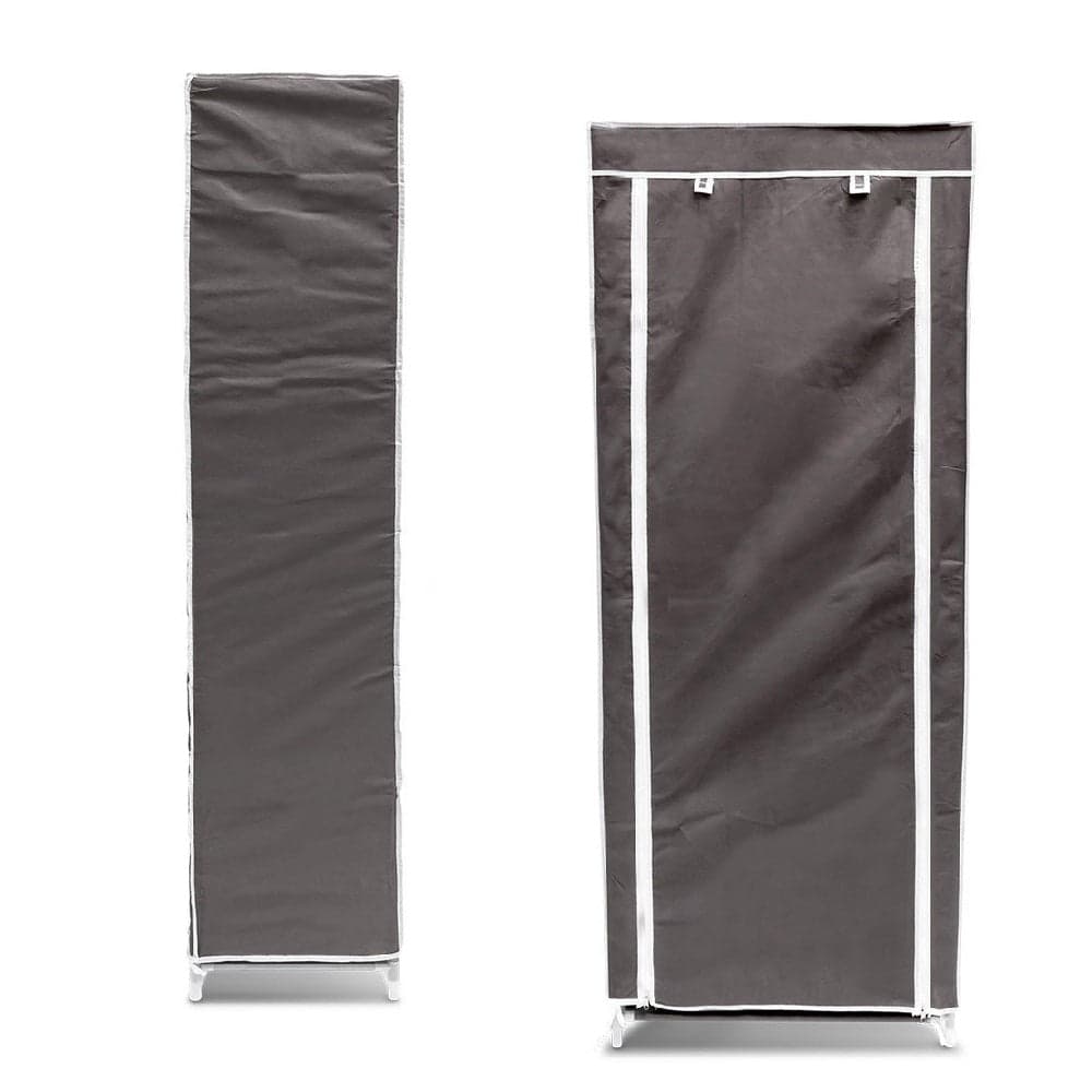 Scarpiera Salvaspazio 10Ripiani 36Paia Struttura Metallo Tessuto TNT 60x30 H150cm Grigio in Scaffali portascarpe Danyx - Casoria, commercioVirtuoso.it