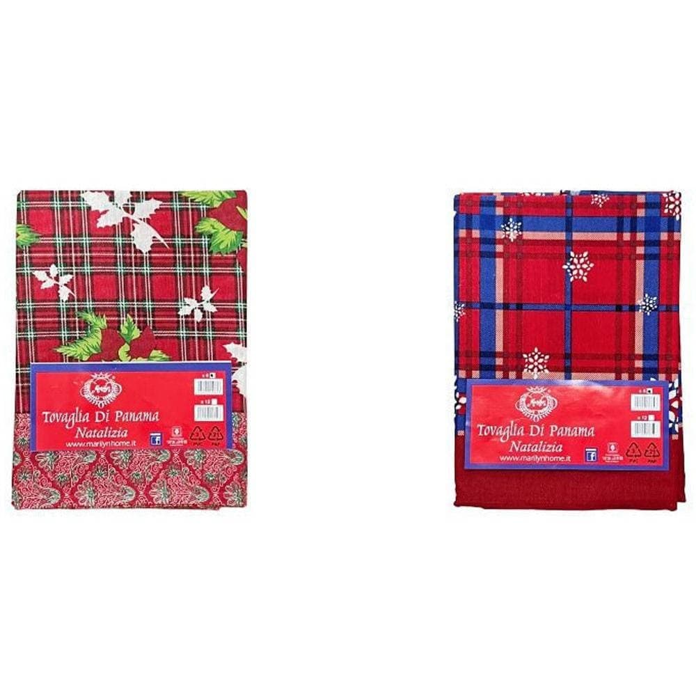 TOVAGLIA NATALIZIA PANAMA TESSUTO RESISTENTE TEMA NATALE VARIE FANTASIE 12 POSTI in Tovaglie Trade Shop italia - Napoli, commercioVirtuoso.it