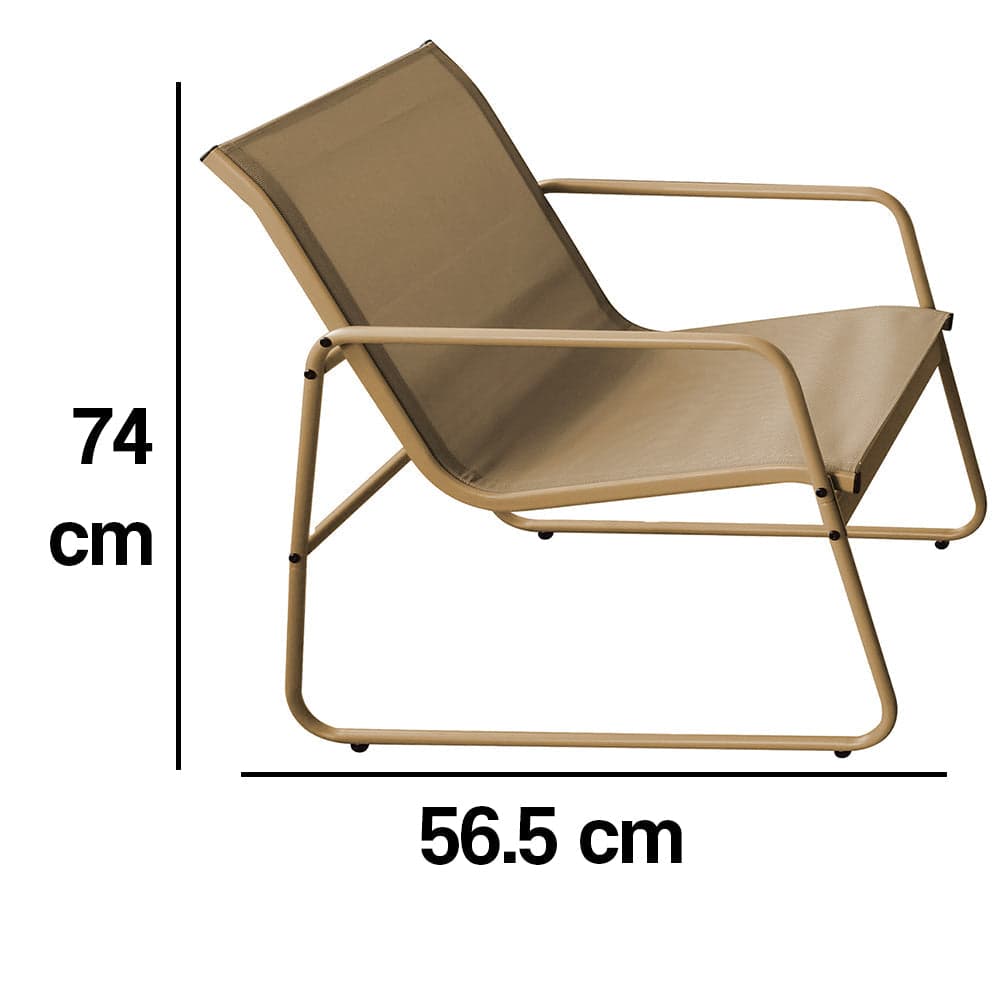 Salotto da Giardino con 2 Sedie Divano e Tavolino Acciaio Resistente Esterno Beige in Divanetti Danyx - Casoria, commercioVirtuoso.it