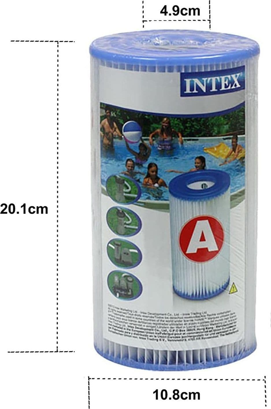 FILTRO POMPA A CARTUCCIA PISCINA INTEX 29000 EX 59900 MODELLO - A - PZ 2 in prodotto EuroStore07 - Alatri, commercioVirtuoso.it
