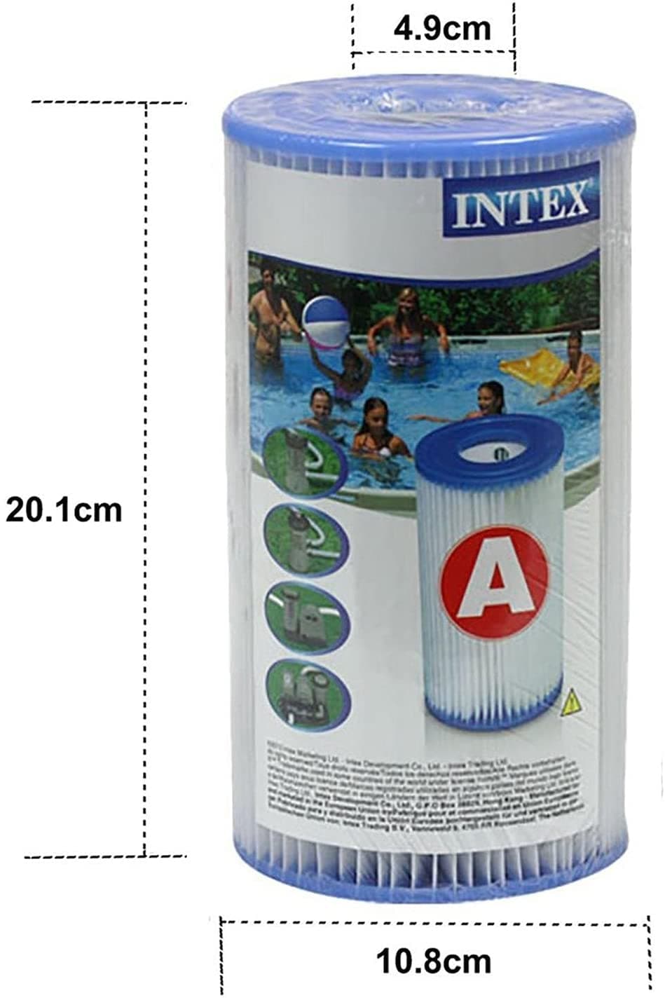 FILTRO POMPA A CARTUCCIA PISCINA INTEX 29000 EX 59900 MODELLO - A - PZ 2 in prodotto EuroStore07 - Alatri, commercioVirtuoso.it