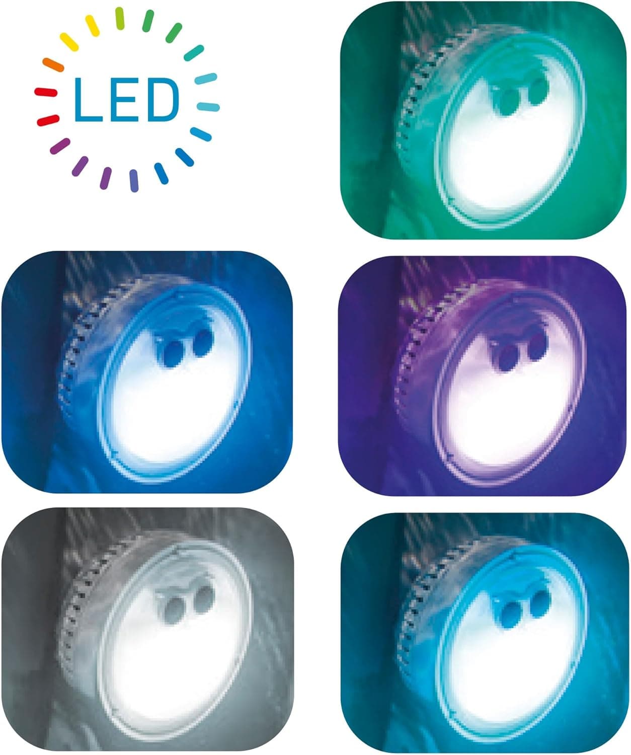 INTEX 28503 LUCE A LED MULTICOLOR PER BUBBLE SPA / PISCINA - FERR 373388 in prodotto EuroStore07 - Alatri, commercioVirtuoso.it