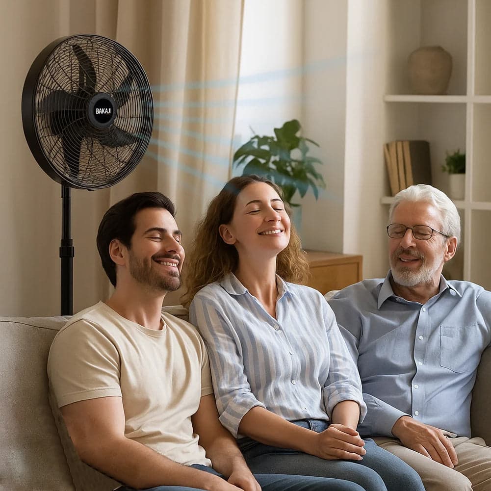 Ventilatore 3in1 Piantana Muro e Tavolo Base Tonda Antiribaltamento Griglia 50cm in Ventilatori a piantana Esplodia - Napoli, commercioVirtuoso.it