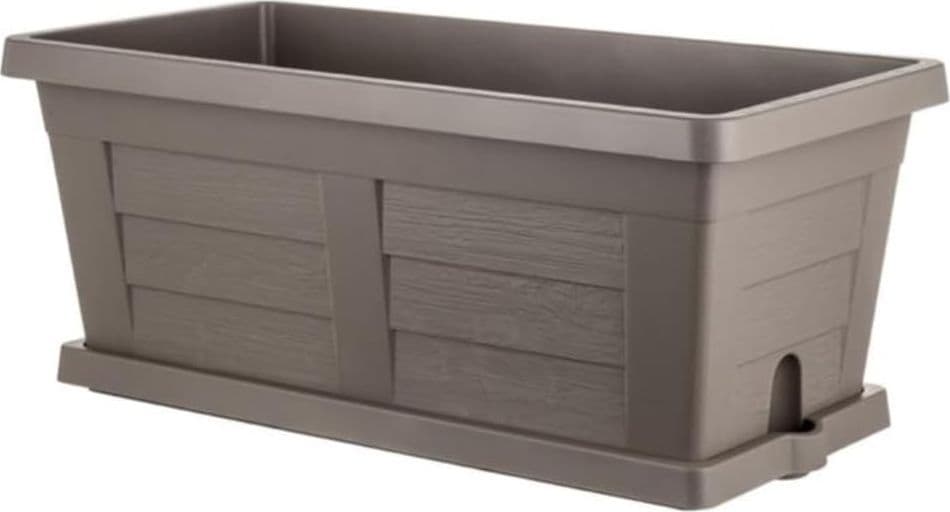 FIORIERA RETTANGOLARE cm 40 x 21,5 x 17 - cappuccino (con sottovaso) in prodotto EuroStore07 - Alatri, commercioVirtuoso.it