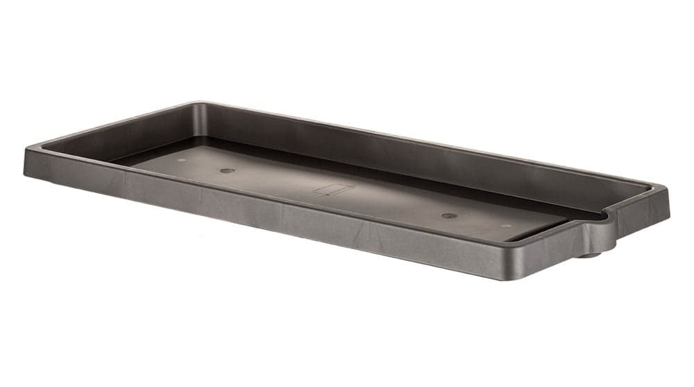 SOTTOVASO PER FIORIERA RETTANGOLARE cm 60 x 25 x 3,4 - antracite in prodotto EuroStore07 - Alatri, commercioVirtuoso.it