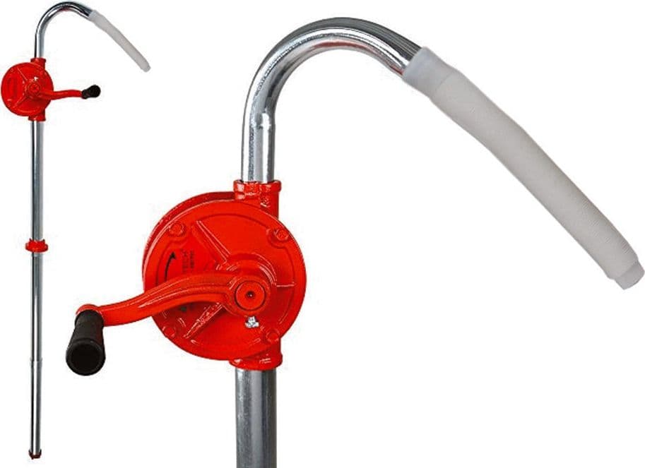 POMPA MANUALE ROTATIVA ALLUMINIO PER TRAVASO CARBURANTI portata 50 lt./min. in prodotto EuroStore07 - Alatri, commercioVirtuoso.it