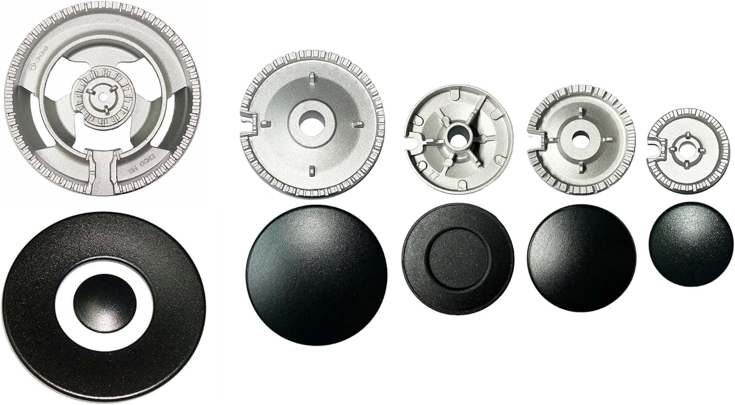 KIT 5 FUOCHI BRUCIATORI+ SPARTIFIAMMA OPACHI NERI CUCINA/PIANO BEKO 223244072 - in prodotto EuroStore07 - Alatri, commercioVirtuoso.it