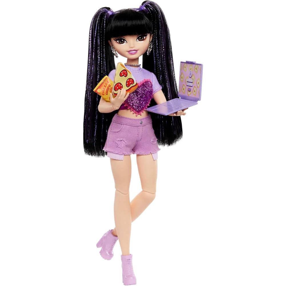 Barbie Dream Besties Renee Bambola Snodata con 11 Accessori Tema Vlog Cucina