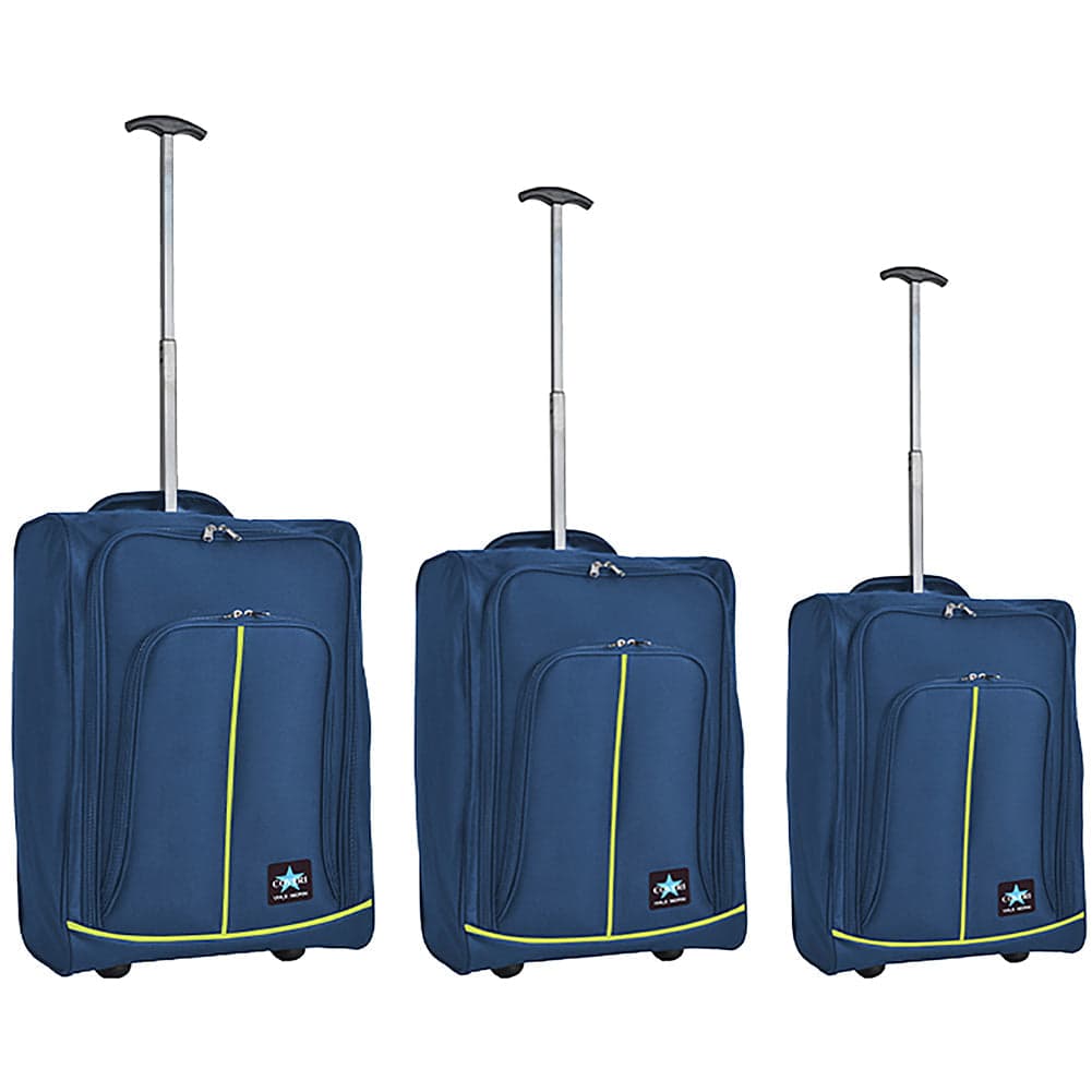 Set 3 Valigie Morbide Trolley da Viaggio Bagaglio a Mano con Ruote h50-55-60 cm in Set di valigie Danyx - Casoria, commercioVirtuoso.it