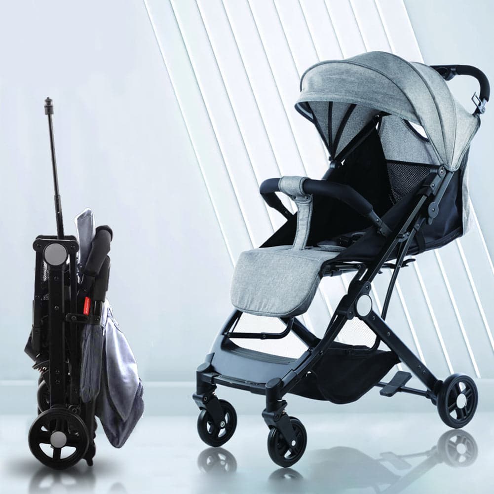 Passeggino Ultraleggero Chiusura Facilitata Salvaspazio Portata 15 kg Grigio in Passeggini compatti Danyx - Casoria, commercioVirtuoso.it