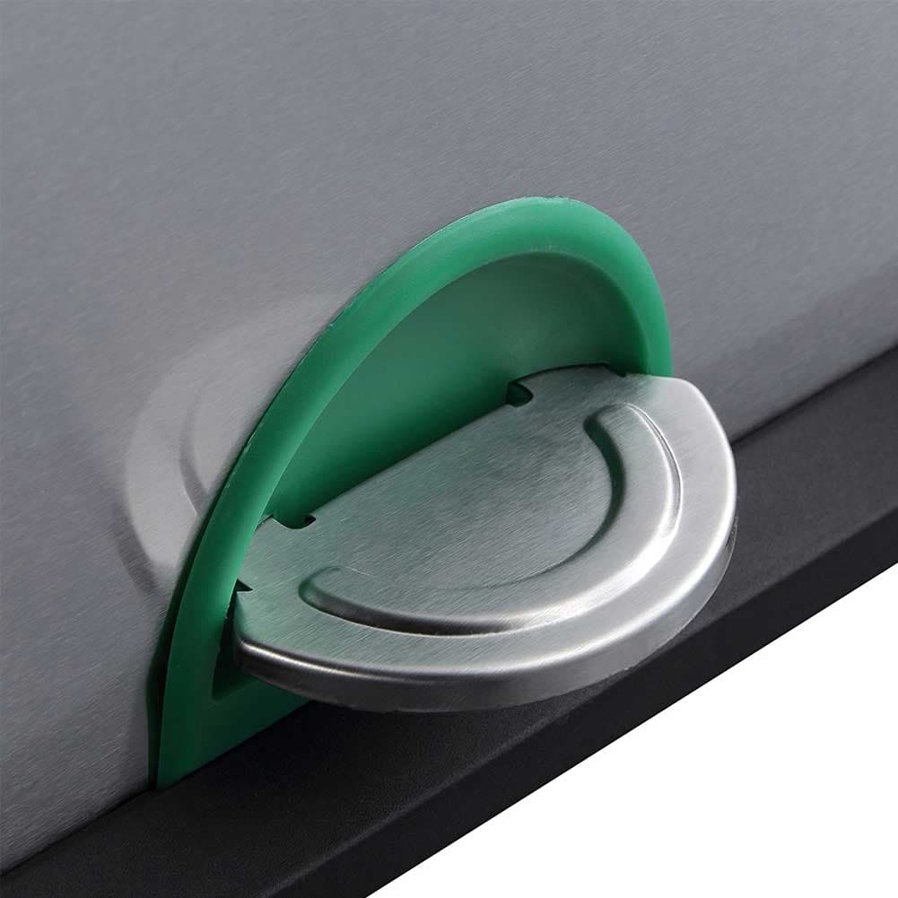 Pattumiera Raccolta Differenziata Acciaio 30LT 2 Scomparti con Pedale Silver Nero in Pattumiere da cucina Danyx - Casoria, commercioVirtuoso.it