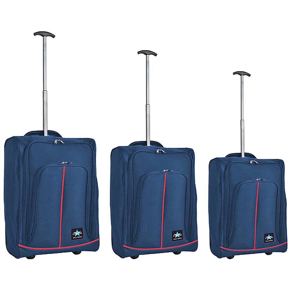 Set 3 Valigie Morbide Trolley da Viaggio Bagaglio a Mano con Ruote h50-55-60 cm in Set di valigie Danyx - Casoria, commercioVirtuoso.it