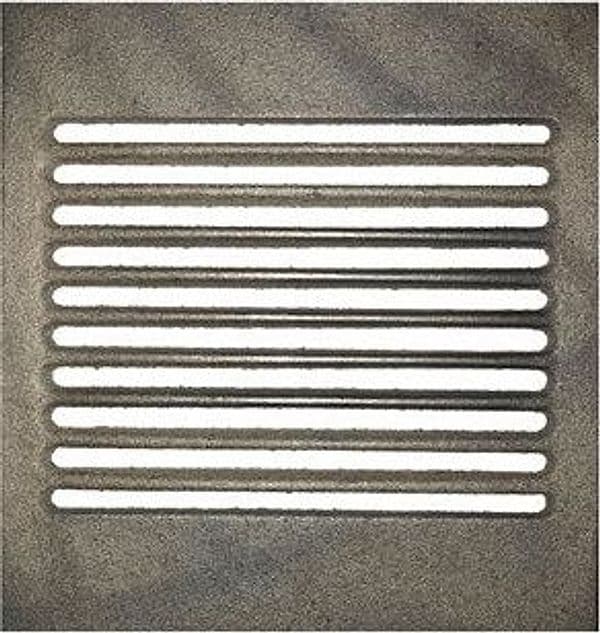 GRIGLIA IN GHISA PER CUCINA A LEGNA - CAMINETTO - BARBECUE CENERE 260 x 285 mm. in prodotto EuroStore07 - Alatri, commercioVirtuoso.it