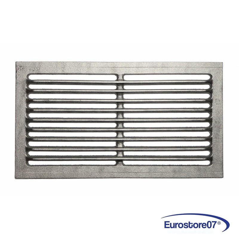GRIGLIA IN GHISA PER CUCINA A LEGNA - CAMINETTO - BARBECUE CENERE 430 x 240 mm.