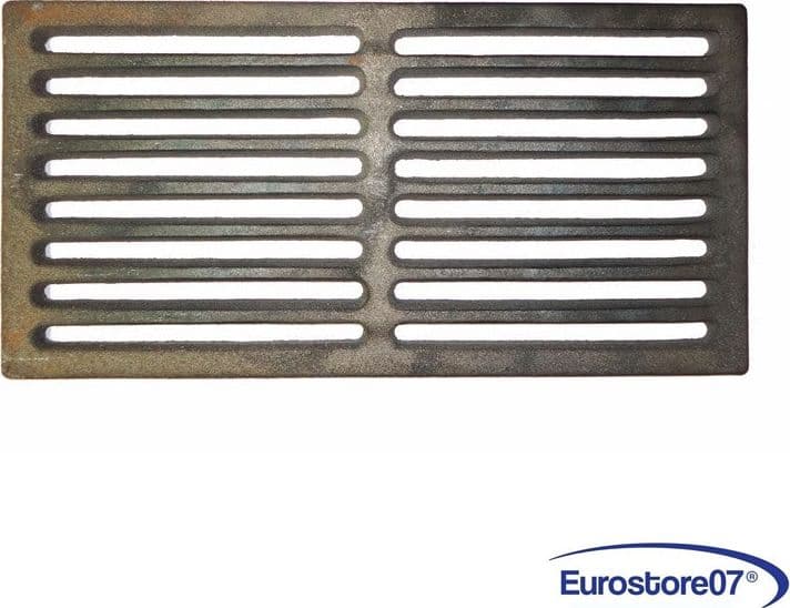 GRIGLIA IN GHISA PER CUCINA A LEGNA - CAMINETTO - BARBECUE CENERE 400 x 202 mm.