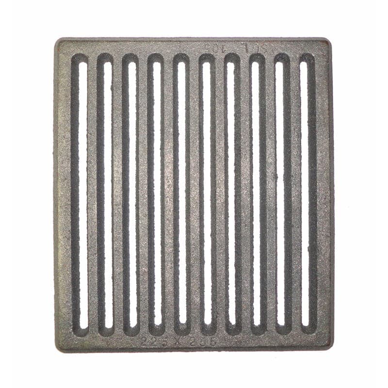 GRIGLIA IN GHISA PER CUCINA A LEGNA - CAMINETTO - BARBECUE CENERE 255 x 225 mm. in prodotto EuroStore07 - Alatri, commercioVirtuoso.it
