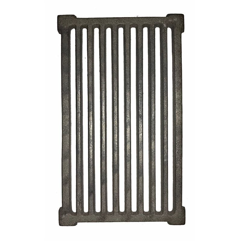 GRIGLIA IN GHISA PER CUCINA A LEGNA - CAMINETTO - BARBECUE CENERE 370 x 220 mm. in prodotto EuroStore07 - Alatri, commercioVirtuoso.it