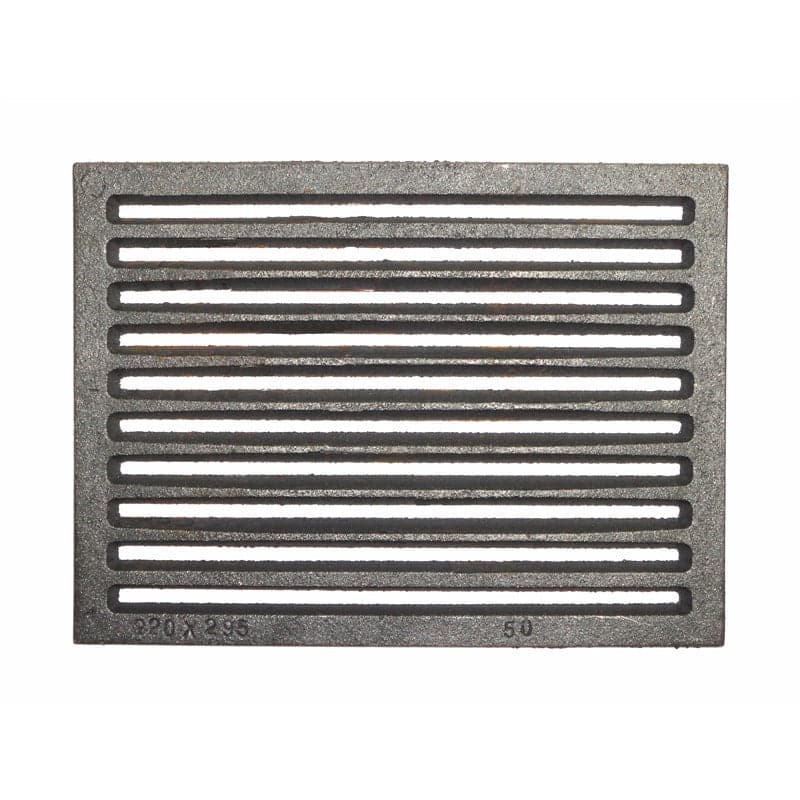 GRIGLIA IN GHISA PER CUCINA A LEGNA - CAMINETTO - BARBECUE CENERE 295 x 220 mm. in prodotto EuroStore07 - Alatri, commercioVirtuoso.it