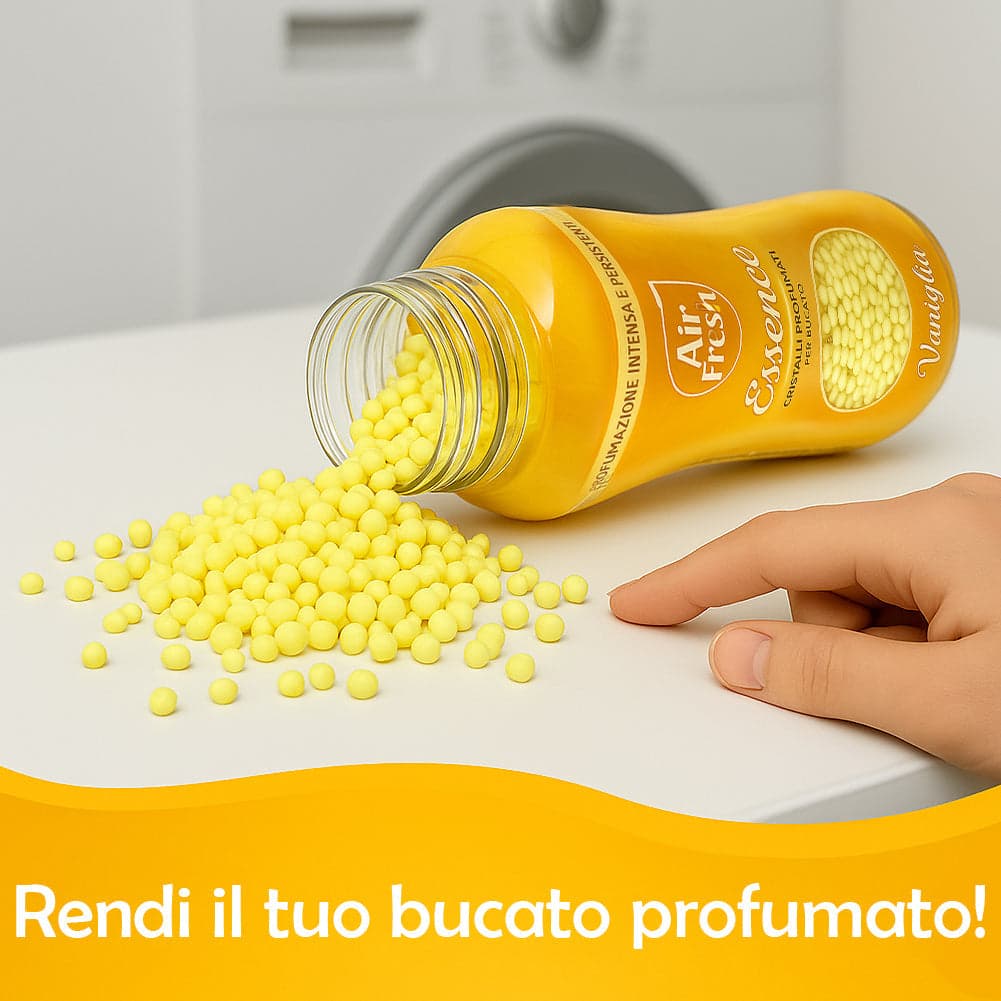 Air Fresh Cristalli Profumati Bucato e Aspirapolvere 6x275gr Fragranza Intensa Vaniglia in Sacchetti profumati Danyx - Casoria, commercioVirtuoso.it