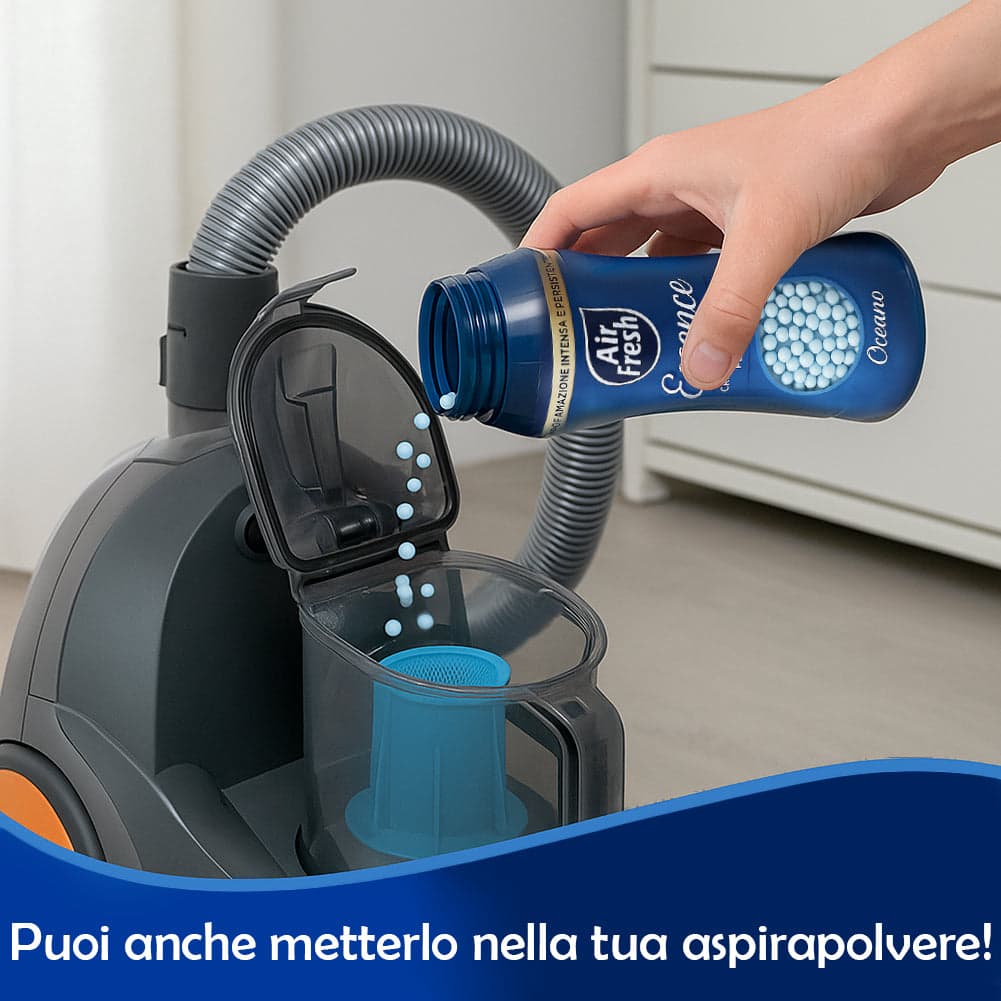 Air Fresh Cristalli Profumati Bucato e Aspirapolvere 6x275gr Fragranza Intensa Oceano in Sacchetti profumati Danyx - Casoria, commercioVirtuoso.it