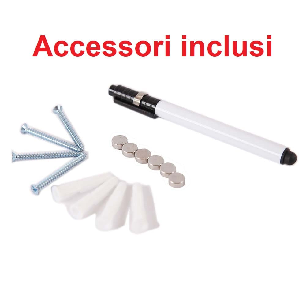 Cassetta Portachiavi con Lavagna Magnetica in Vetro e Magneti da Parete Salvaspazio in Armadietti portachiavi Danyx - Casoria, commercioVirtuoso.it