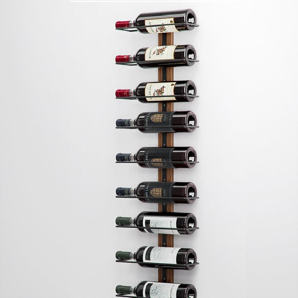 Set 3 Portabottiglie da Muro in Ferro e Legno Stile Industriale per vino da 750 ml in Porta bottiglie da vino Danyx - Casoria, commercioVirtuoso.it