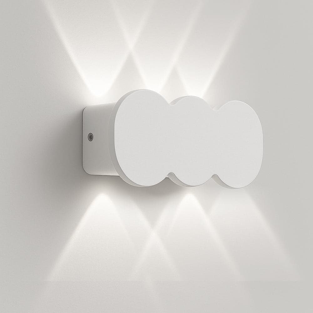 Applique da Muro LED 6 Luci Bianco Freddo Esterno Interno Alluminio 15x8x3 cm Bianco in Lampade da parete Danyx - Casoria, commercioVirtuoso.it