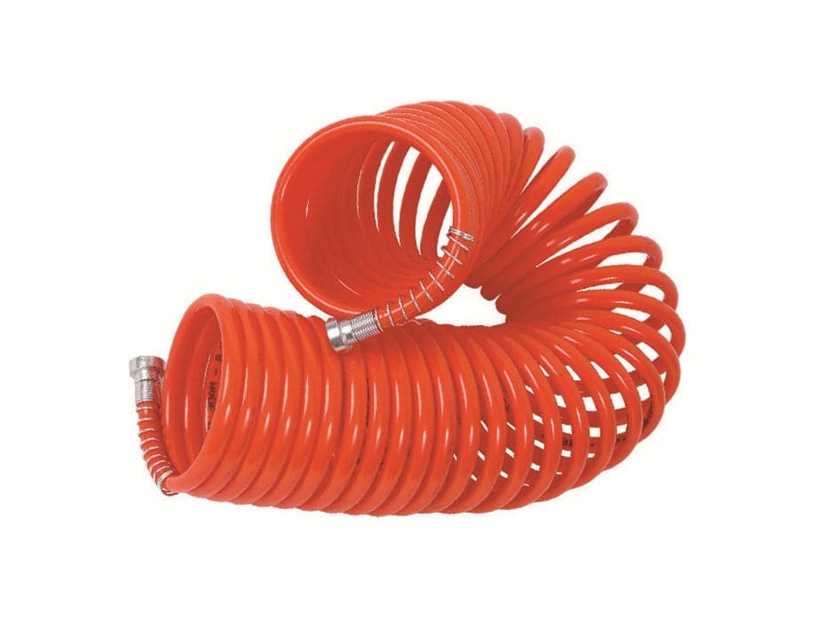 1 TUBO PER COMPRESSORE A SPIRALE - ø mm.6x8 mt.30 CON RACCORDI BAIONETTA in prodotto EuroStore07 - Alatri, commercioVirtuoso.it