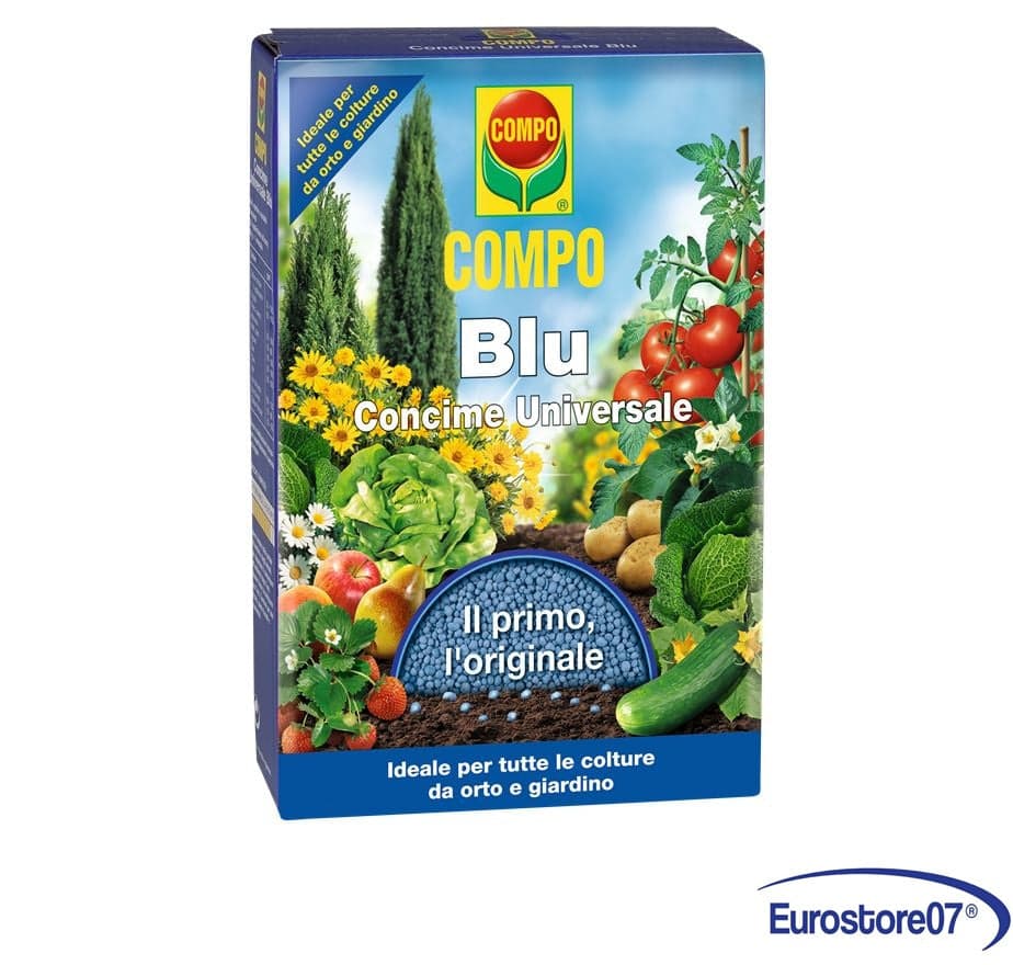COMPO BLU CONCIME UNIVERSALE 1 kg NITROPHOSKA IN GRANULI COLORE BLU GIARDINO