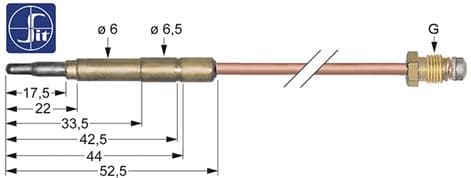 TERMOCOPPIA PER APPARECCHI A GAS SIT 2100683 M10x1 600 mm in prodotto EuroStore07 - Alatri, commercioVirtuoso.it