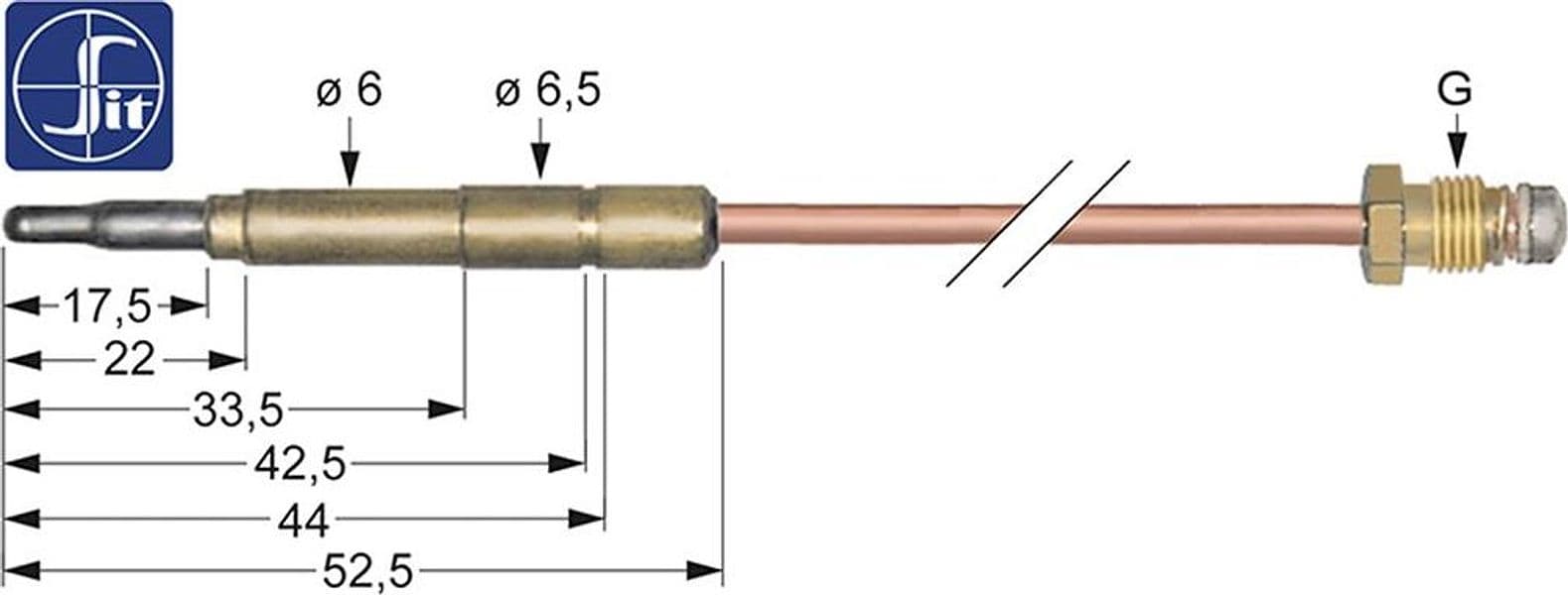 TERMOCOPPIA PER APPARECCHI A GAS SIT 3440038 SIT M9x1 1200 mm in prodotto EuroStore07 - Alatri, commercioVirtuoso.it