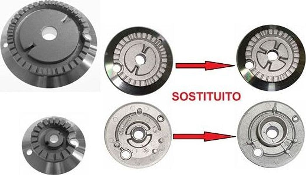 SERIE BRUCIATORI CUCINA 4 FUOCHI - WHIRLPOOL / URANIA / TERIM 1 GR+ 2 ME + 1 P in prodotto EuroStore07 - Alatri, commercioVirtuoso.it
