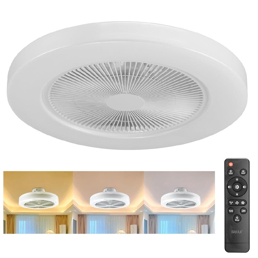 Ventilatore da Soffitto con Lampada LED 50cm 3Velocità e Telecomando Incluso in Ventilatori da soffitto con lampada Danyx - Casoria, commercioVirtuoso.it