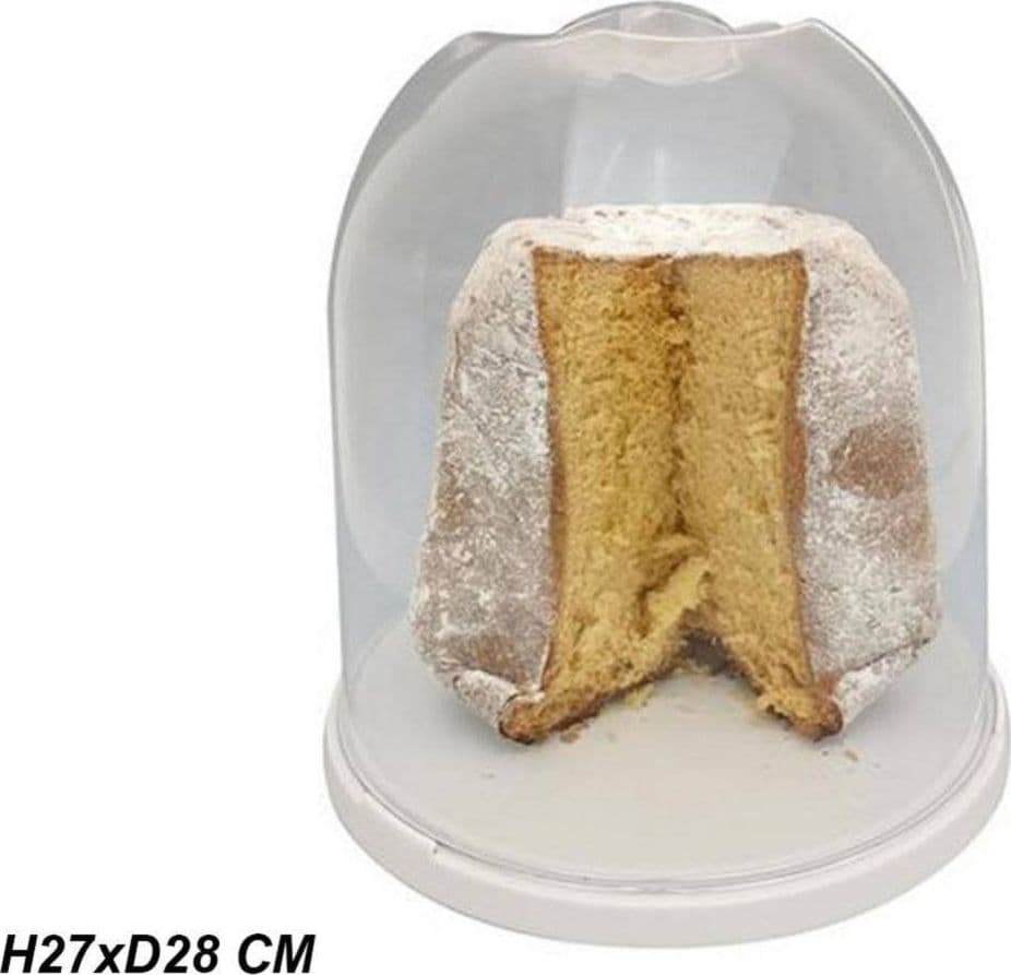 CUPOLA COPRI PANDORO H27 PORTA DOLCI NATALE CHIUSURA SALVAFRESCHEZZA TRASPARENTE in Coprivivande Trade Shop italia - Napoli, commercioVirtuoso.it