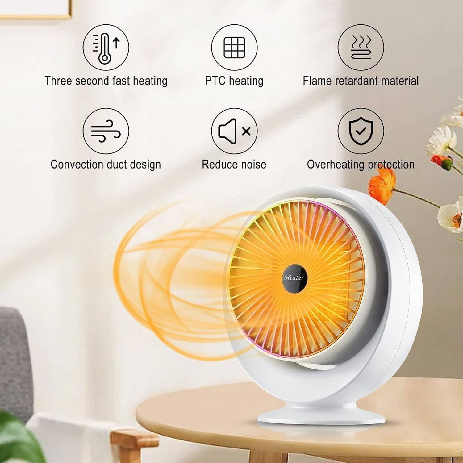 STUFA ELETTRICA VENTILATA STUFETTA BASSO CONSUMO OSCILLANTE TERMOCONVETTORE 900W in Stufe elettriche Trade Shop italia - Napoli, commercioVirtuoso.it
