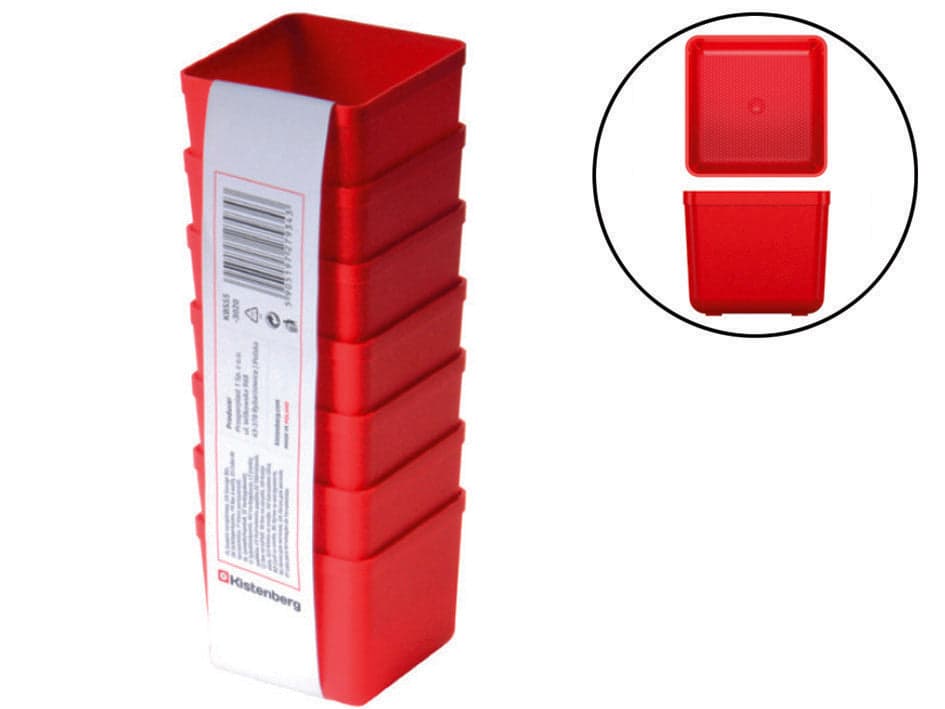 VASCHETTA PORTAMINUTERIA UNITE SET PEZZI 7 KBS55 mm.55x55x50h. -FER 408691 - in prodotto EuroStore07 - Alatri, commercioVirtuoso.it