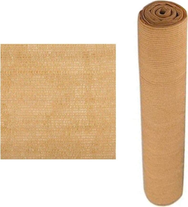 RETE OMBREGGIANTE PER BALCONI IN HDPE BEIGE - mt.0,70h. rot. mt.20 FER 459976 in prodotto EuroStore07 - Alatri, commercioVirtuoso.it