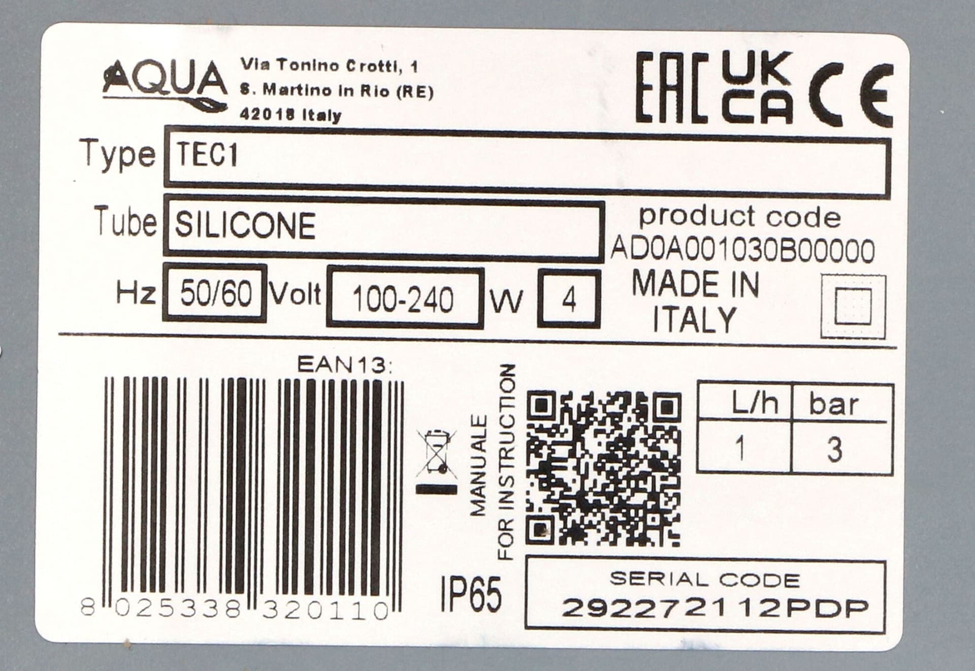 AQA - DOSATORE PERISTALTICO BRILLANTANTE COMPLETO DI KIT PROFESSIONALE in prodotto EuroStore07 - Alatri, commercioVirtuoso.it