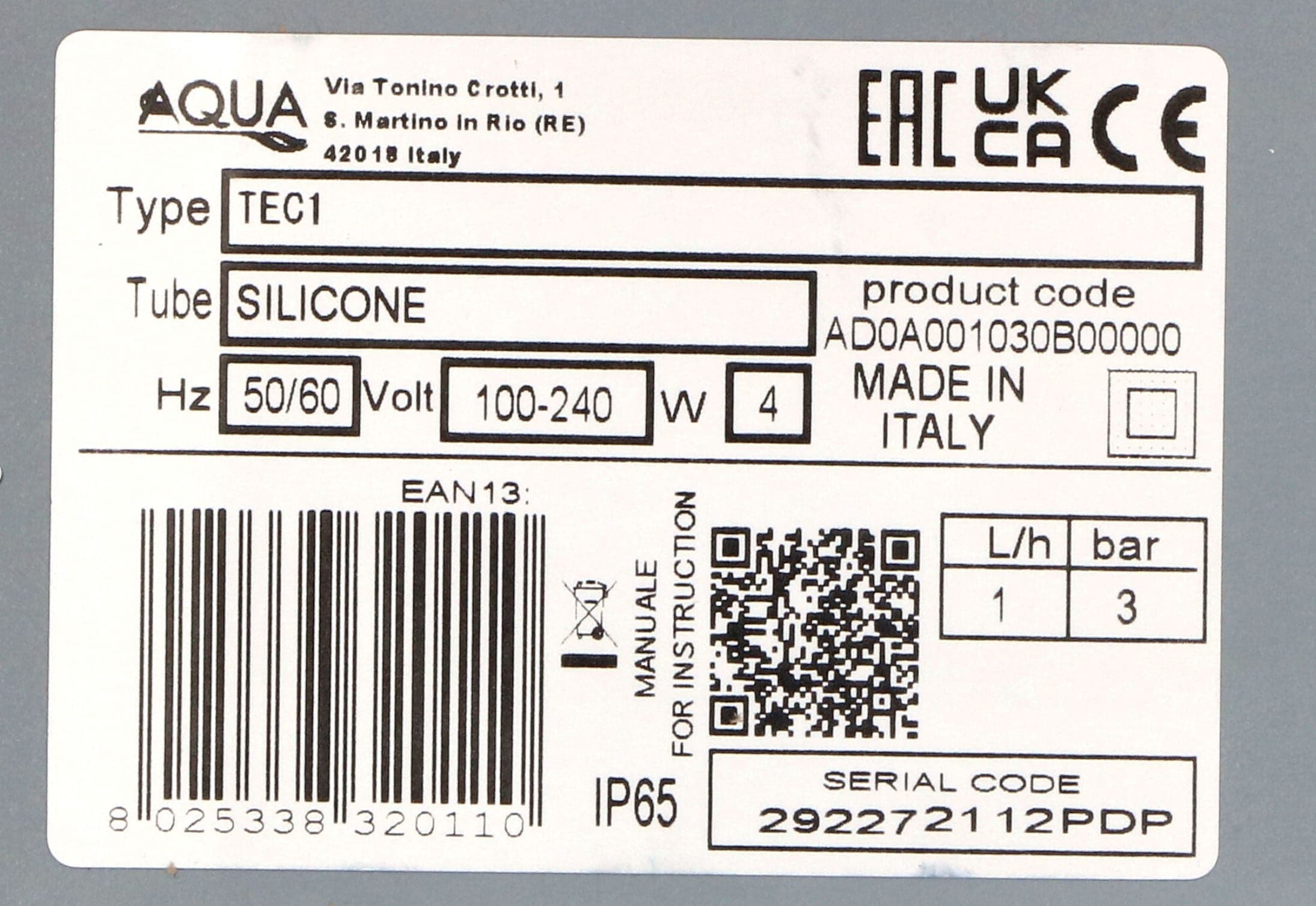 AQA - DOSATORE PERISTALTICO BRILLANTANTE COMPLETO DI KIT PROFESSIONALE in prodotto EuroStore07 - Alatri, commercioVirtuoso.it