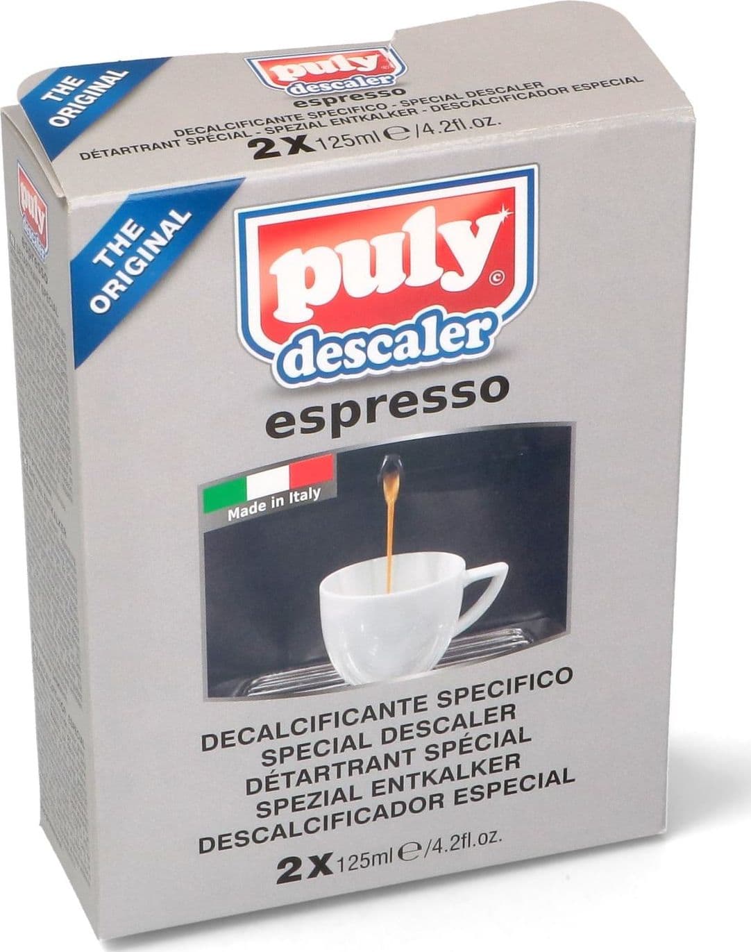 DECALCIFICANTE MACCHINA CAFFÈ / BOLLITORI ELETTRICI PULY DESCALER 2pz 125ml in prodotto EuroStore07 - Alatri, commercioVirtuoso.it