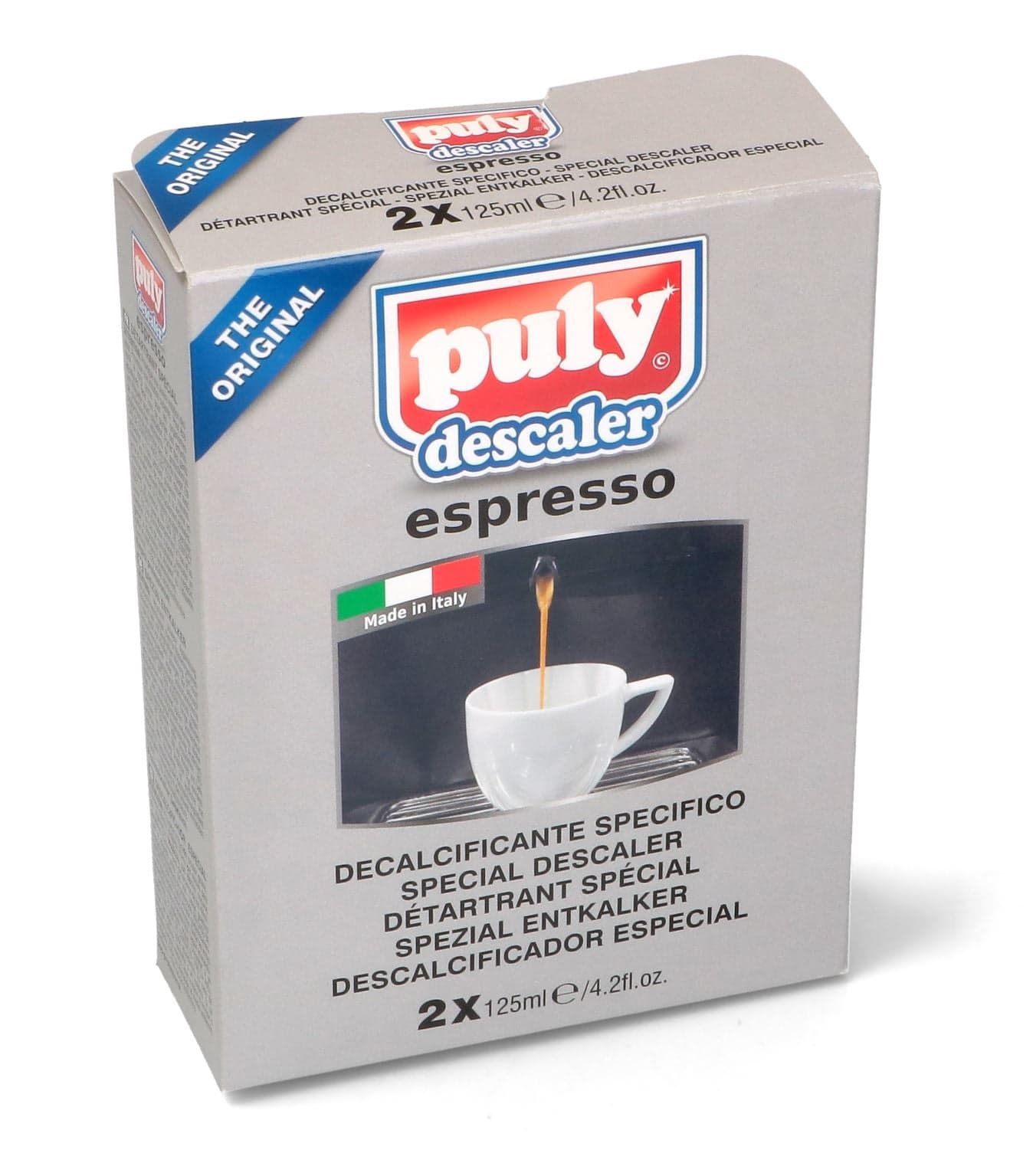 DECALCIFICANTE MACCHINA CAFFÈ / BOLLITORI ELETTRICI PULY DESCALER 2pz 125ml in prodotto EuroStore07 - Alatri, commercioVirtuoso.it